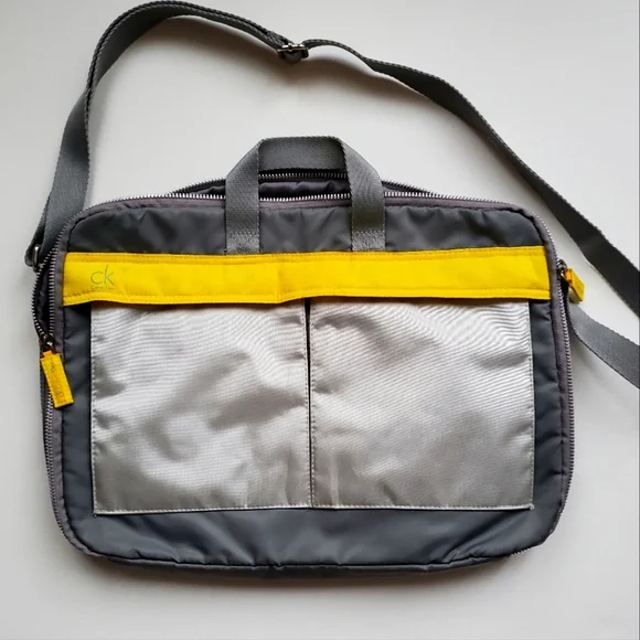 Calvin Klein Bags Vintage Calvin Klein Light Grey And Yellow